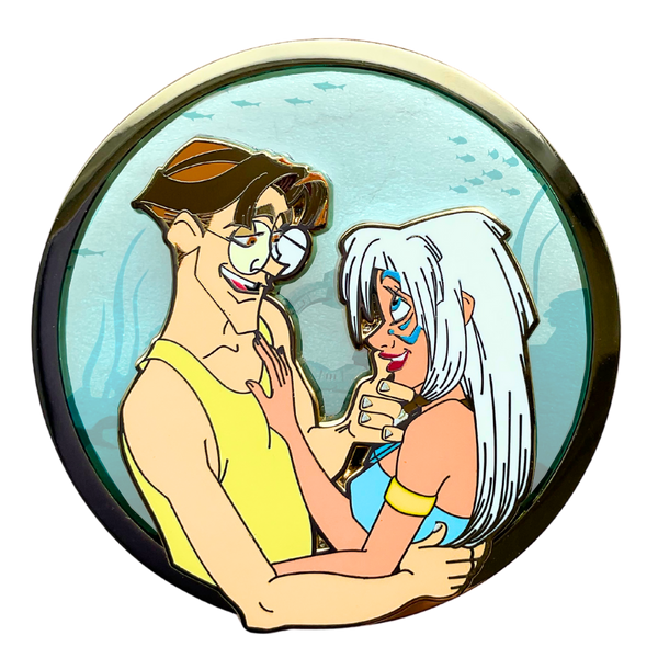 Love in Atlantis Pin on Glass - on alert!