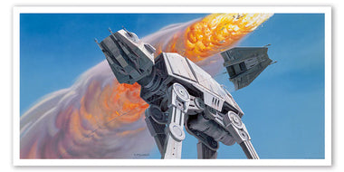 Imperial Walker and Snowspeeder
