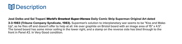 Superman Comic Strip