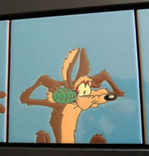 Wile E. Coyote Framed Tiles