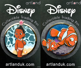 New Moana & Nemo Glass Set of 2