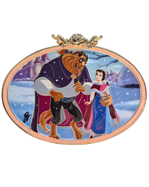 Lovers Winter Walk - Oval Series - On Alert!