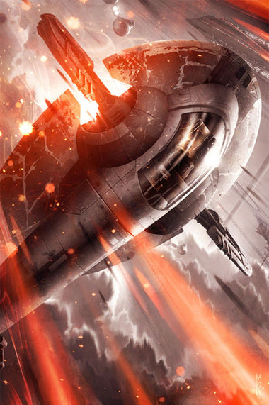 Star Wars - Haunting the Clouds by Raymond Swanland; giclee limited edition art on canvas