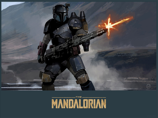 Mandalorian Gunner - End Credit Art