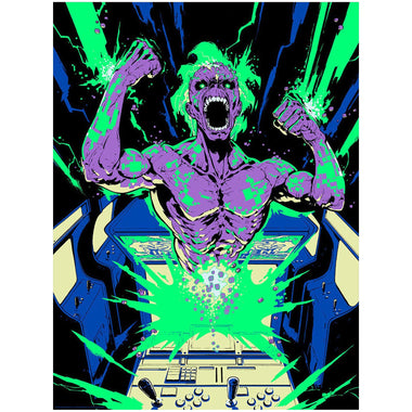 Iron Maiden - Speed of Light by Santi Casas; silk screen limited edition art on paper