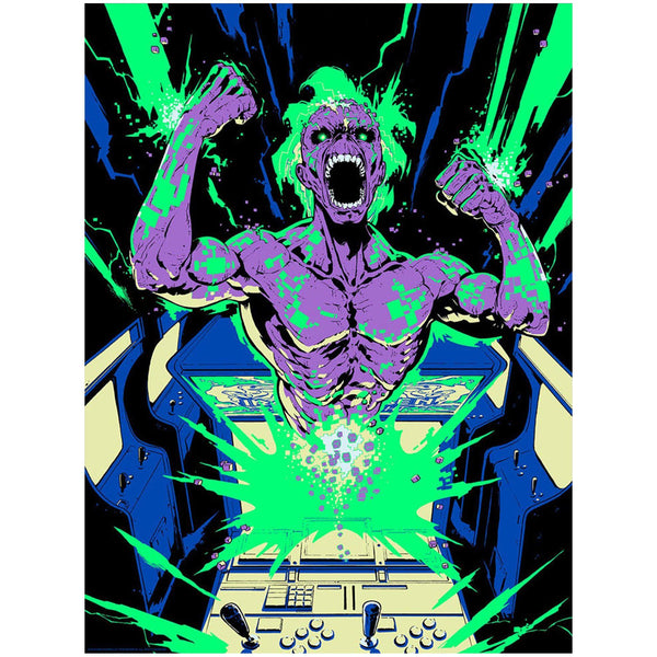 Iron Maiden - Speed of Light by Santi Casas; silk screen limited edition art on paper