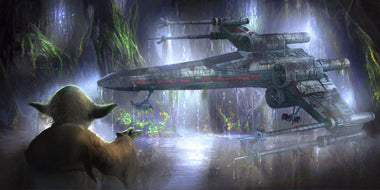 Star Wars - Energy Surrounds Us by Joel Payne; giclee limited edition art on canvas