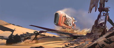 Star Wars The Force Awakens - Speeder Whip by Stephan Martiniere; giclee art on canvas